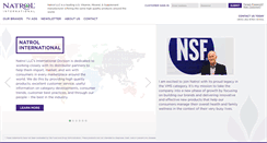 Desktop Screenshot of natrolinternational.com